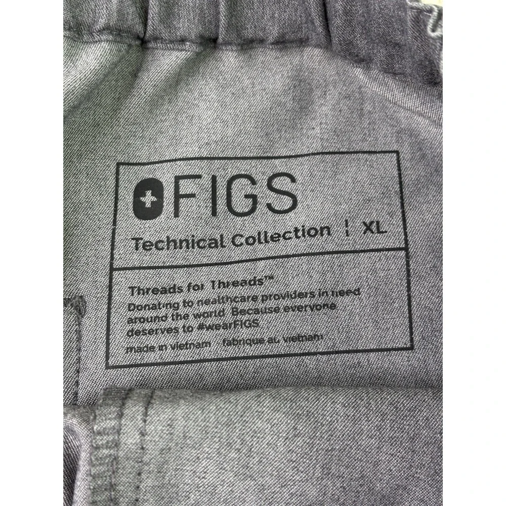 FIGS Technical Collection Mens Size XL Pisco Scrub Pants Graphite Gray Nursing